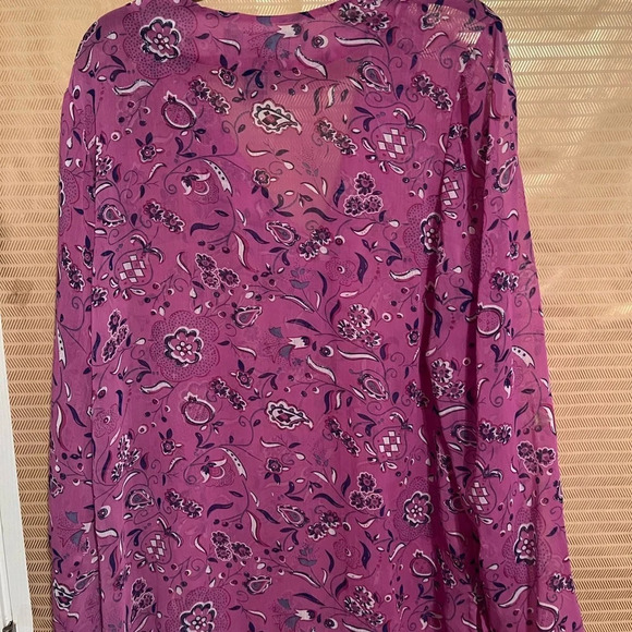 SUSAN GRAVER~SHEER TOPPER~COVERUP~LG - Picture 7 of 7